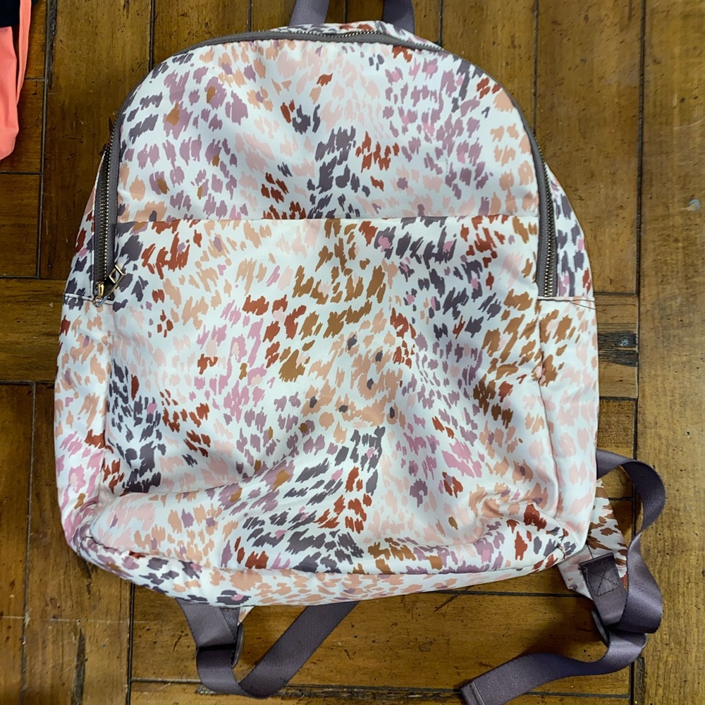 Cheetah print backpack